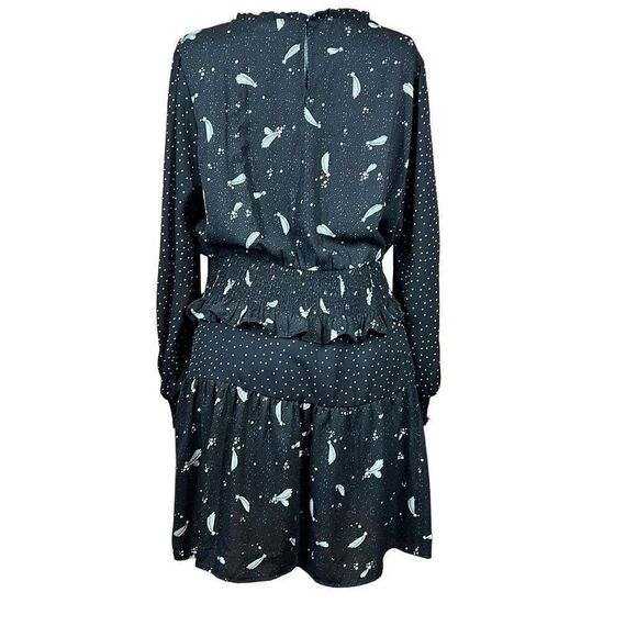 Popsugar Black White and Cream Multi Print Tiered Dresss Size XL - Picture 9 of 14